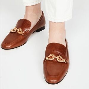 Tory Burch Tan Leather Loafers